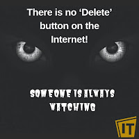 Delete button graphic and warning