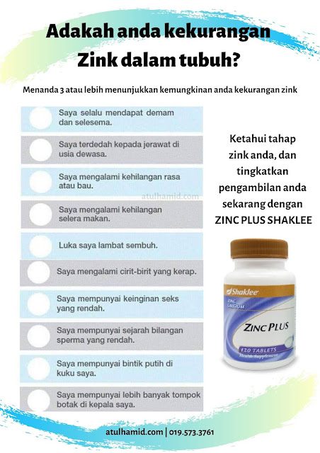 Manfaat Zinc Plus Shaklee