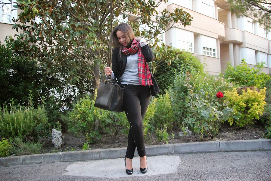 Tendencia cuadros escoceses DIY Cómo hacer una pashmina