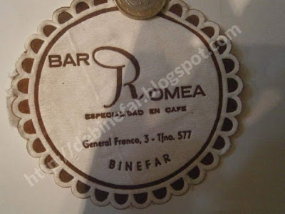 Posavasos bar Romea Binéfar