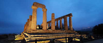 Templo de Juno Lacinia. Valle dei Templi o Valle de los Templos, Agrigento. Sicilia. Italia.