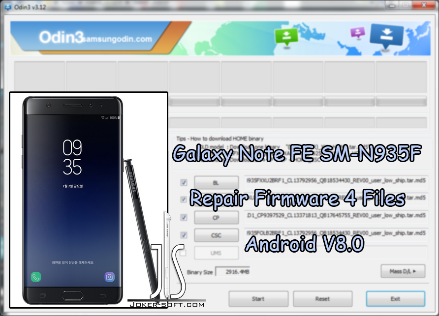 الروم المدفوع لهاتف Samsung Galaxy Not Sm N935f إصدار 8 0 4 ملفات