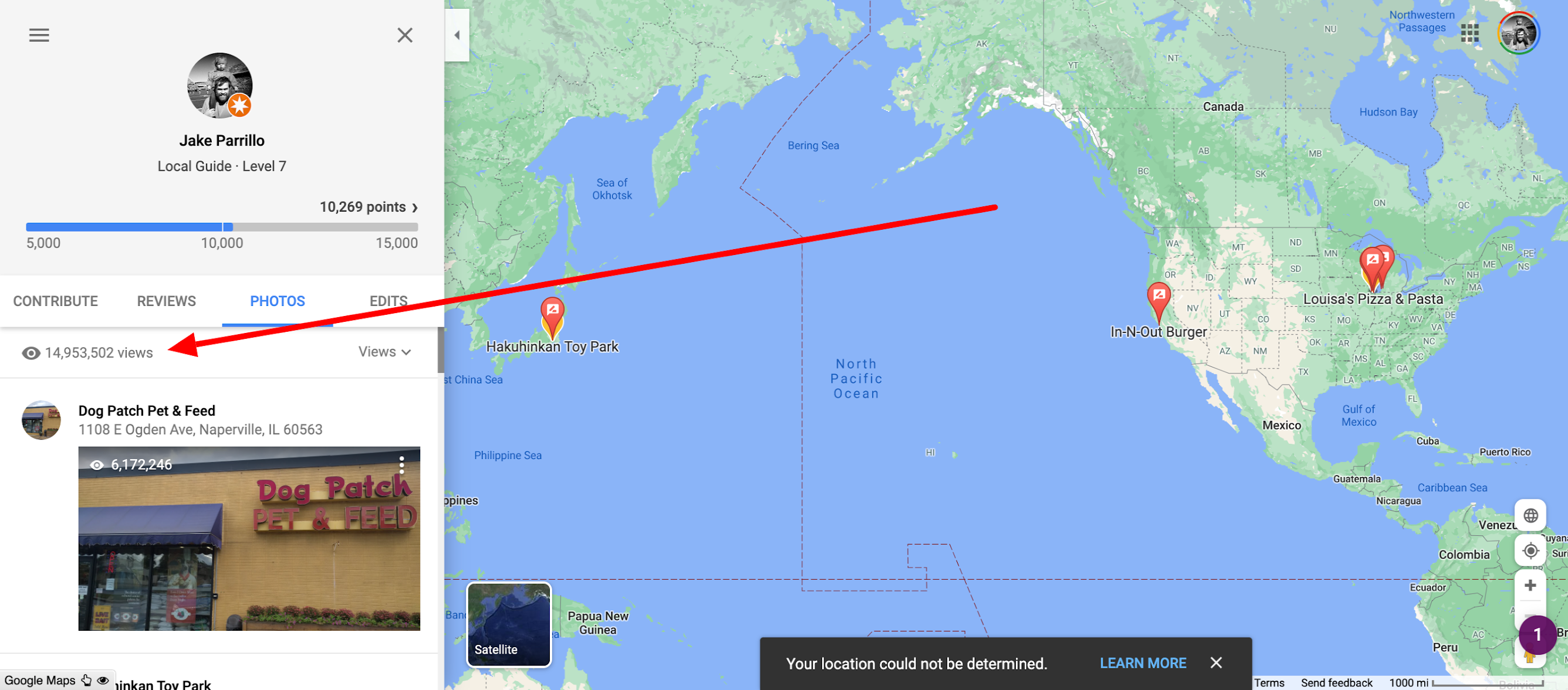 Photo Views on Google Maps - Local Guides - 6M Photo Views