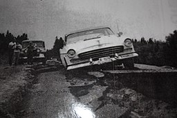 Earthquake damage from 1959 Hebgen Lake earthquake