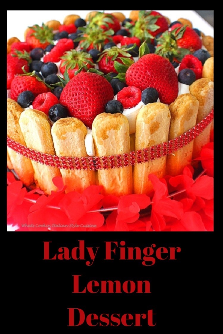 Lady Finger Lemon Dessert What's Cookin' Italian Style Cuisine