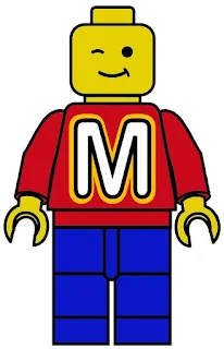 Lego Abc. Banderines para Fiesta de Lego.