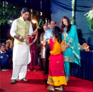 Aishwarya and Abhishek celebrate Navratri Festival