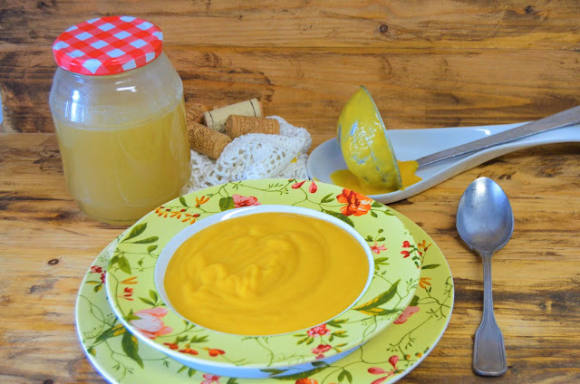 Caldo crema de verduras con pollo