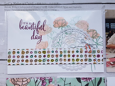 On Stage 12 inc SB layout and Memories &More　 Satomi Wellard-Independent Stampin’Up! Demonstrator in Japan and Australia, #su, #stampinup, #cardmaking, #papercrafting,  #stampinuponlineorder #papercrafting, #scrapbookingwithsu #scrapbooking  #memoriesandmore #onstageapril #sharewhatyoulove  #スタンピン　#スタンピンアップ　#スタンピンアップ公認デモンストレーター　#ウェラード里美　#手作りカード　#スタンプ　#カードメーキング　#ペーパークラフト　#スクラップブッキング　#ハンドメイド　#オンラインクラス　#スタンピンアップオンラインオーダー　#スタンピンアップオンラインショップ #フェイスブックライブワークショップ  #シェアホワットユーラブ　#メモリーズ＆モア