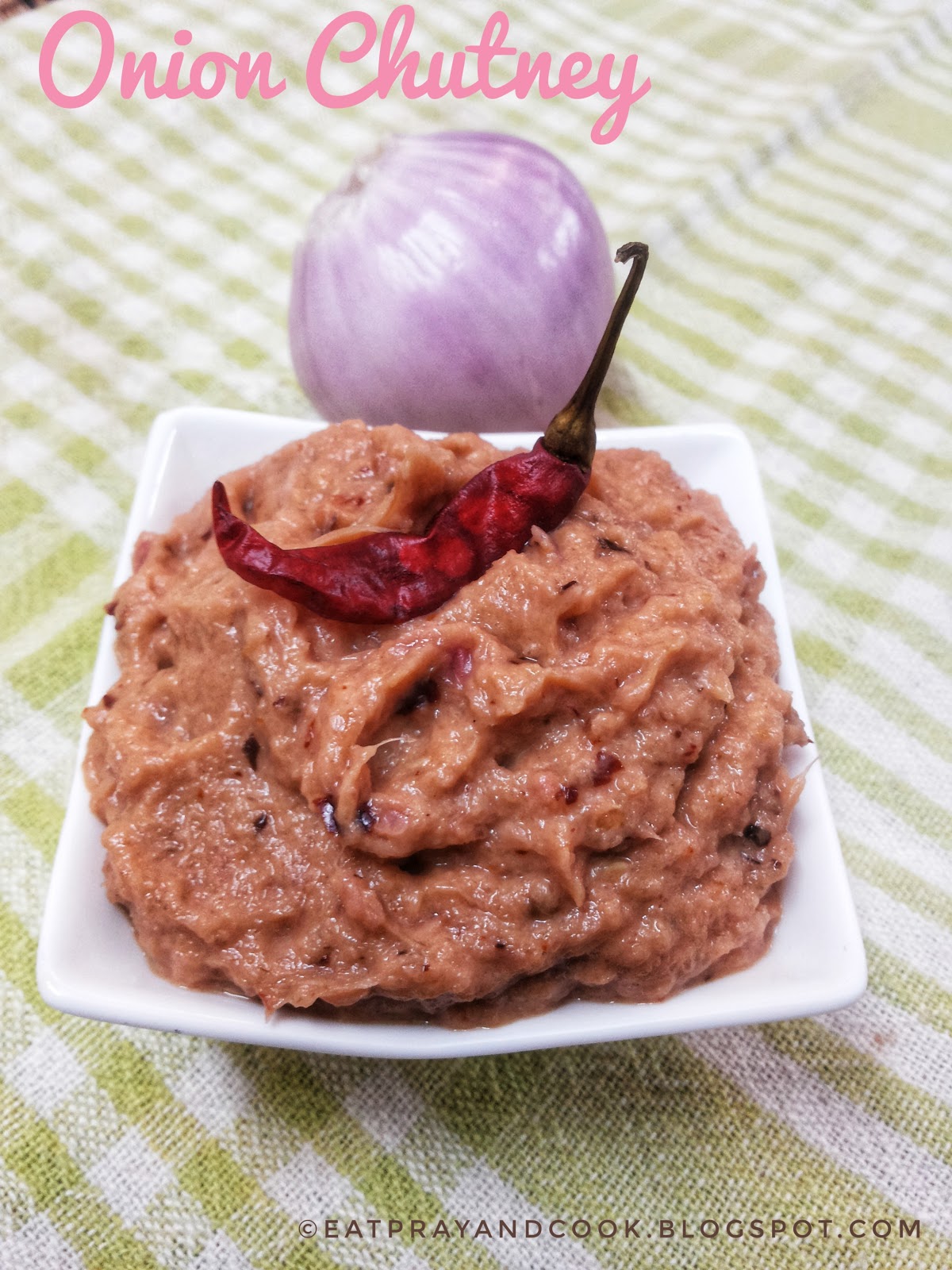 Onion Chutney for Idli / Dosai
