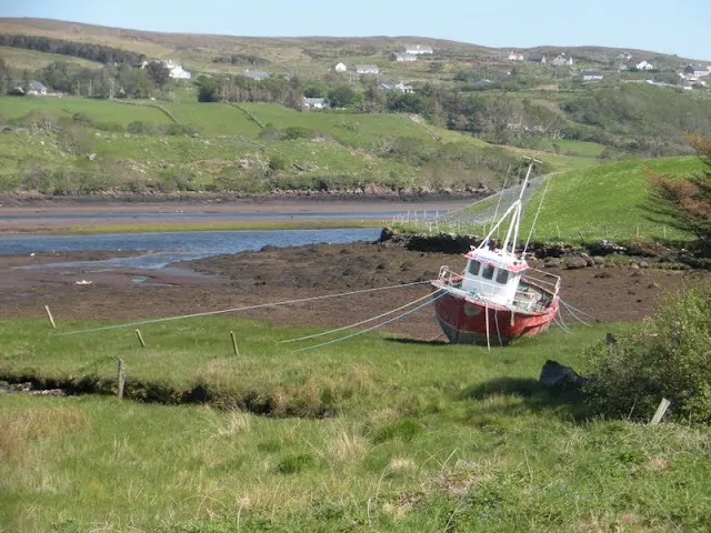 County Donegal Road Trip: stranded boat in Killybegs
