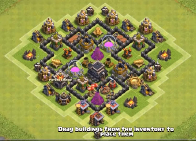 Base Town Hall 6 Clash of Clans Farming