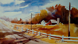 watercolor landscape barn demo demos barns watercolorist rathburn kathy los kathylosrathburn