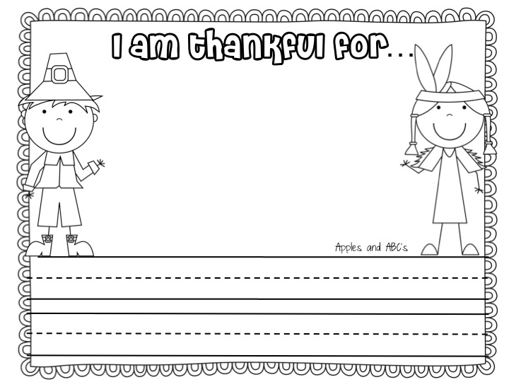 Kindergarten Thanksgiving Worksheets and Printables