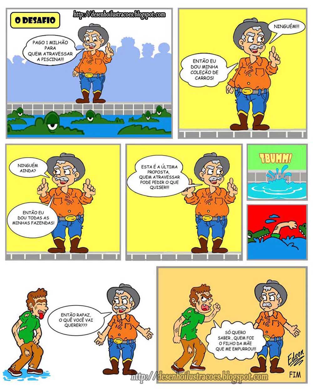 Desenho e Ilustrações piada ilustrada