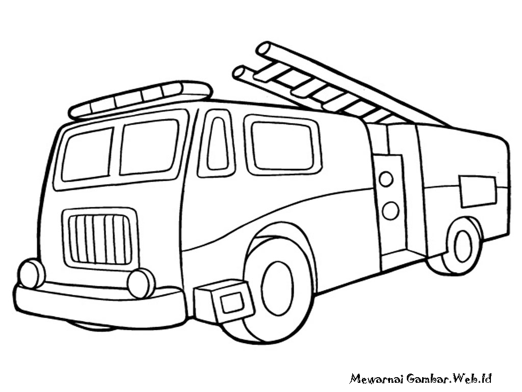 ladder truck coloring pages - photo #37