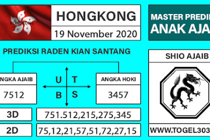 Prediksi Togel Hongkong Kamis 19 November 2020