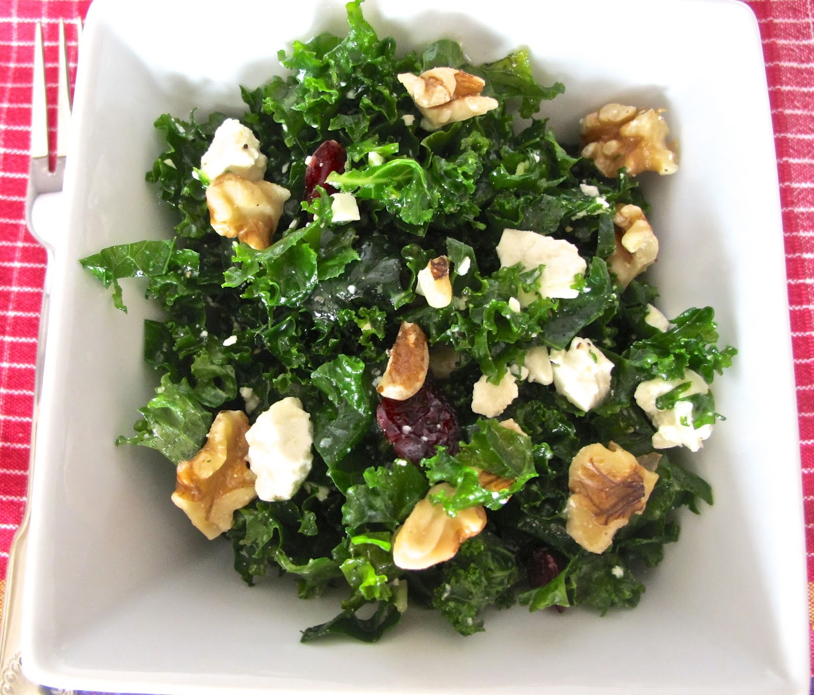 Radiant Table Kale, Cranberry, and Feta Salad