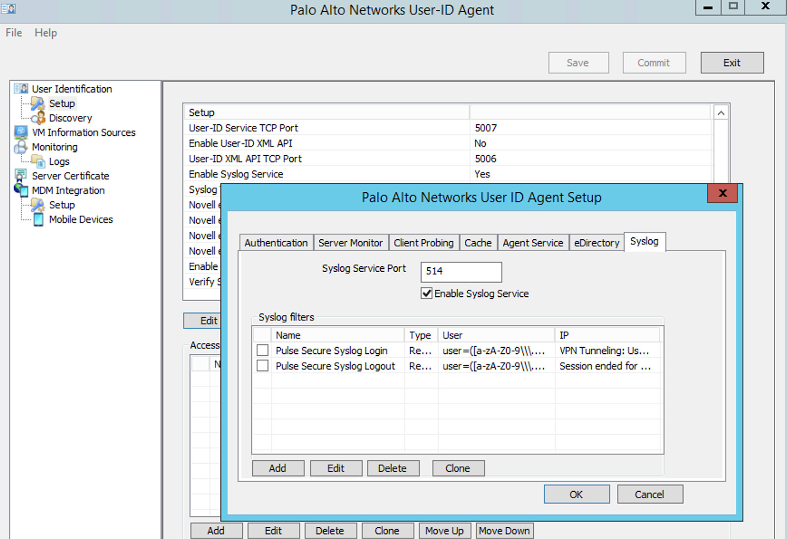 OpenSource Solving Palo Alto UserIP Mapping issue while connecting