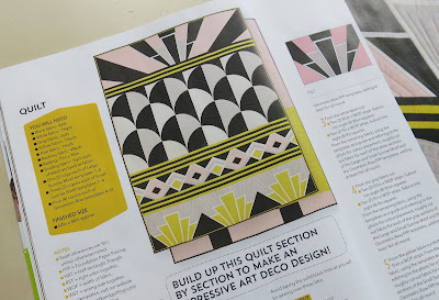 Art Deco style quilt by Stacey from SLOStudio - LPQ magazine