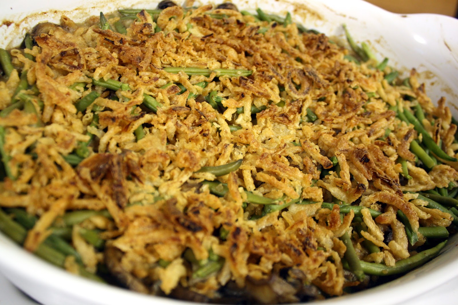 MakeMeals Mama Lighter Green Bean and Mushroom Casserole