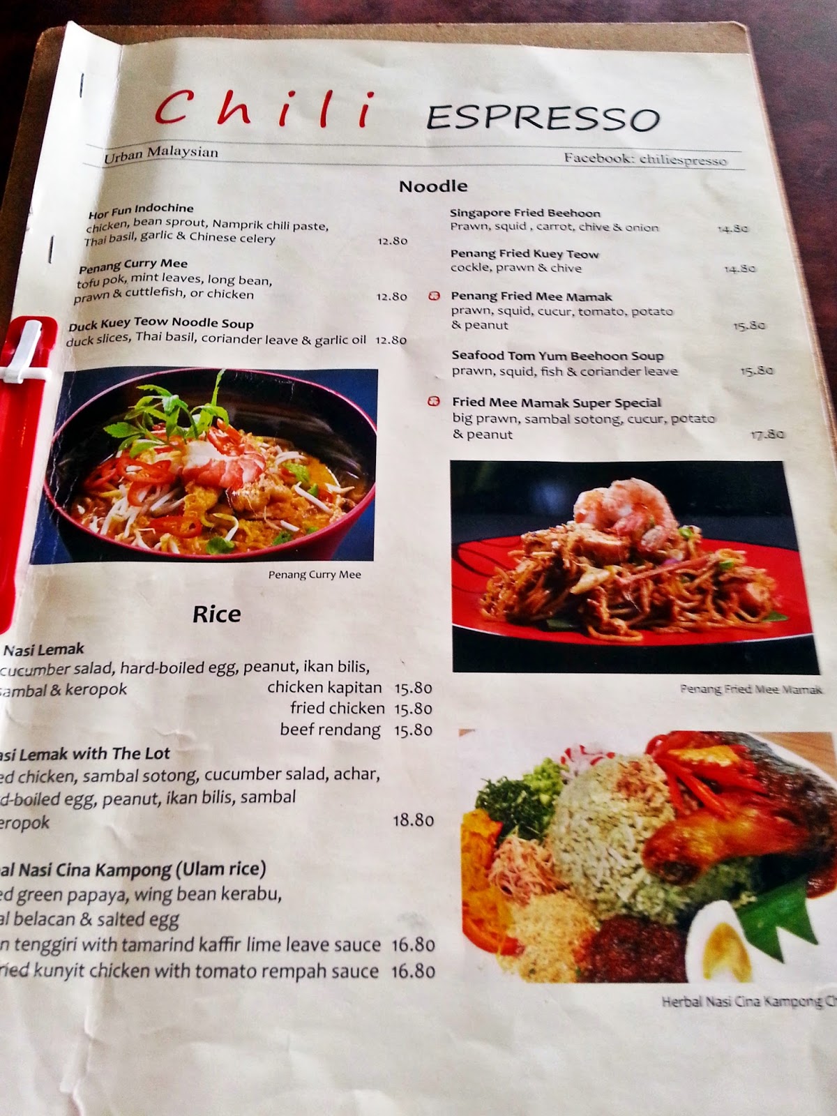 Venoth's Culinary Adventures Chili Espresso NU Sentral, Kuala Lumpur