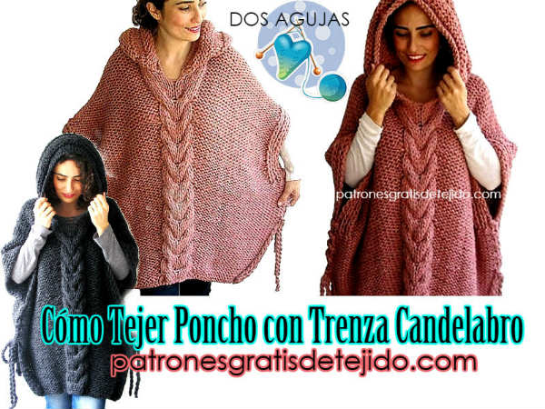 Cómo Poncho con Capucha a Dos