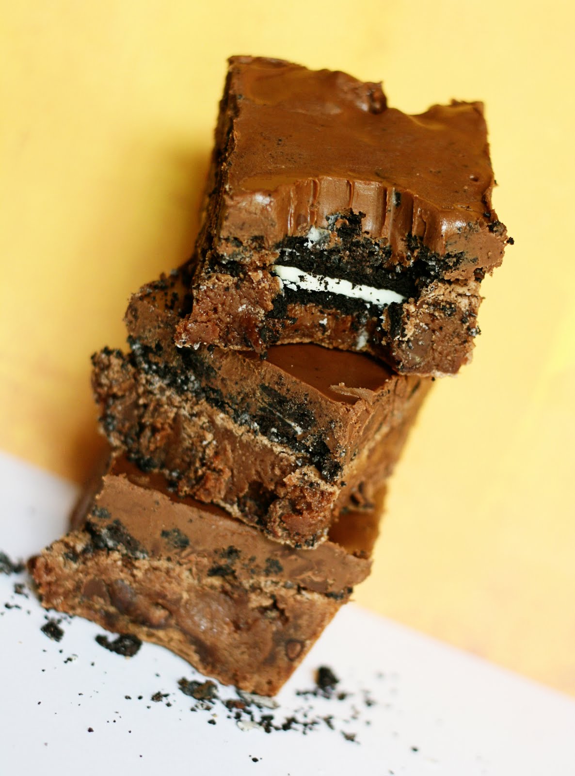 Ralonda's Ramblings triple layer chocolate crunch brownies...