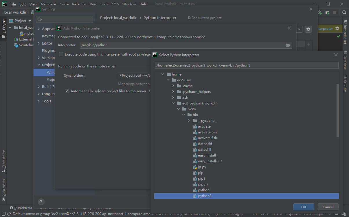 在 Windows 上用 PyCharm 開發, 在遠端 Linux 上執行 - Laurence10's blog