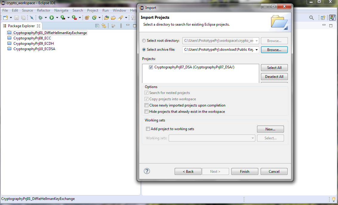 Prototype Project Digital Signature Algorithm (DSA) Public Key