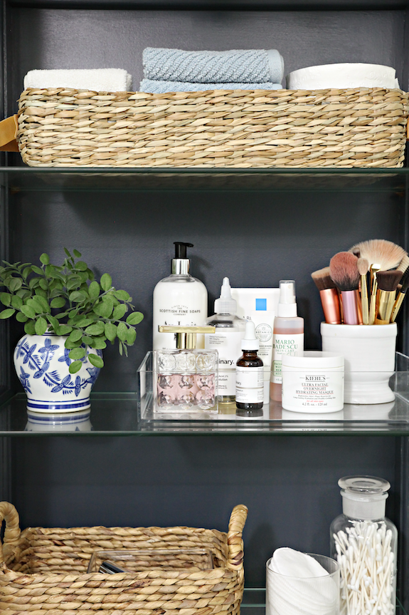 IHeart Organizing: Before & After: From Tired Cabinet to Bathroom