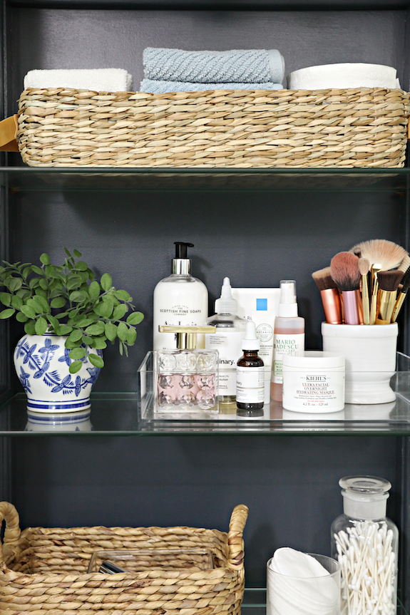 IHeart Organizing: Before & After: From Tired Cabinet to Bathroom Storage