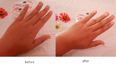 kulit lebih halus dan cerah setelah menggunakan body scrub