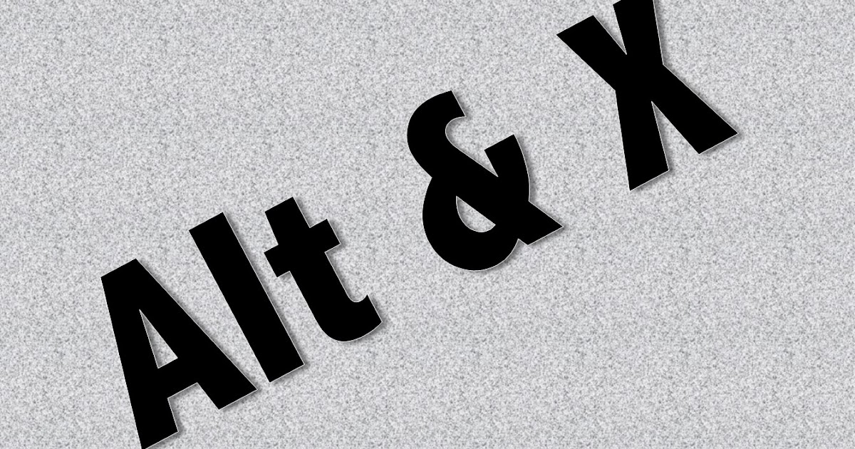 Sam Young Alt and X symbol shortcuts