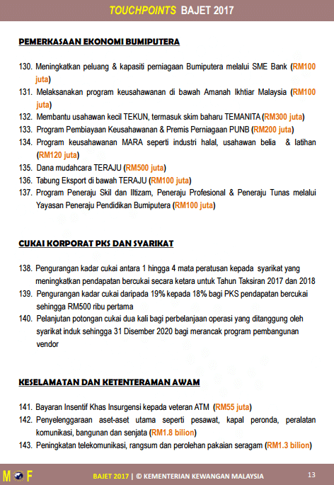 Ucapan Bajet 2017