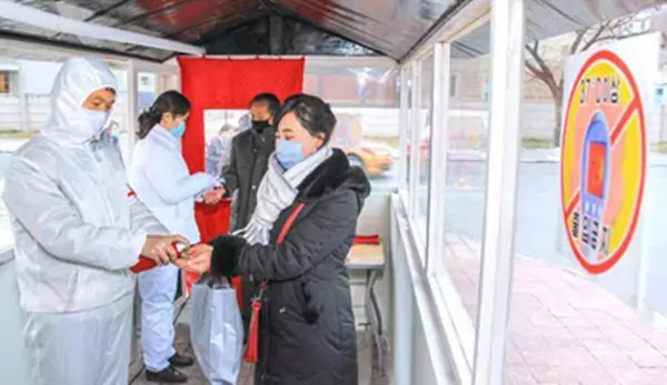 Anti-epidemic work at Central District, Pyongyang