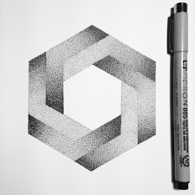 10-Hexagone-Stippling-Drawings-Ilan-Piotelat-www-designstack-co
