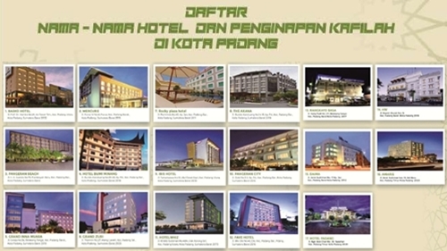 Infografis: Nama-nama Hotel dan Penginapan Kafilah MTQ Nasional XXVIII