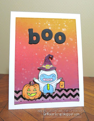 Yeti Boo | Lawn Fawn Stamps | Created by Danielle Pandeline