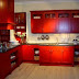 Red Painted Kitchen Cabinets / Galley Kitchen With Red Painted Buy Image 11350826 Living4media : Explore these kitchen cabinet paint color combinations to freshen up your cooking space.