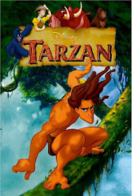 Tarzan in jungle Tarzan 1999 animatedfilmreviews.filminspector.com