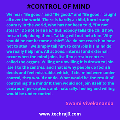 Control Of Mind Quotes By Swami Vivekananda