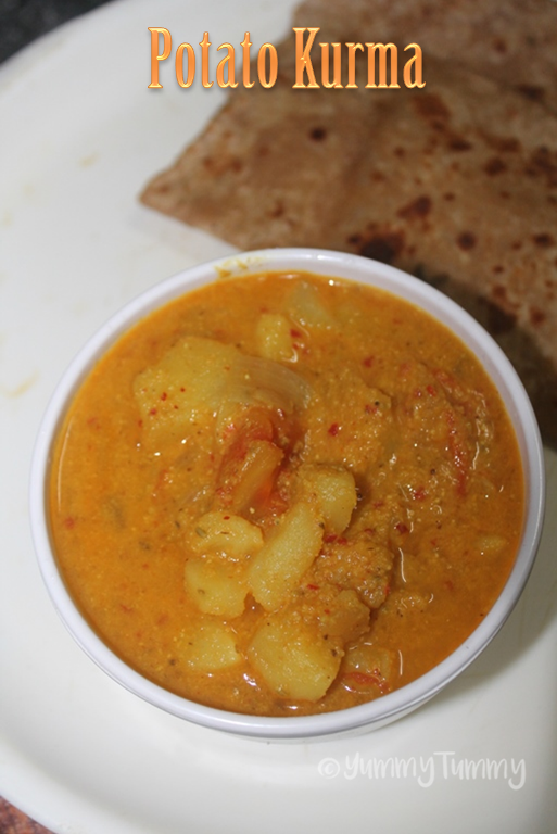 Potato Kurma Recipe Aloo Korma Recipe Yummy Tummy