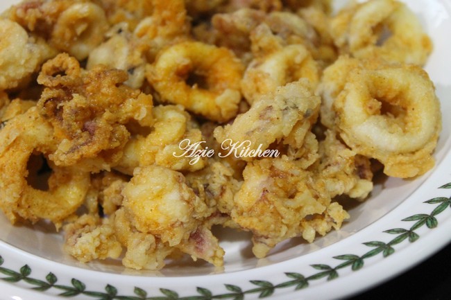 Tepung sotong goreng Resepi Sotong