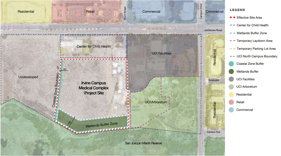 Uci Medical Center Map A Closer Look At The Irvine Campus Medical Complex At Uc Irvine