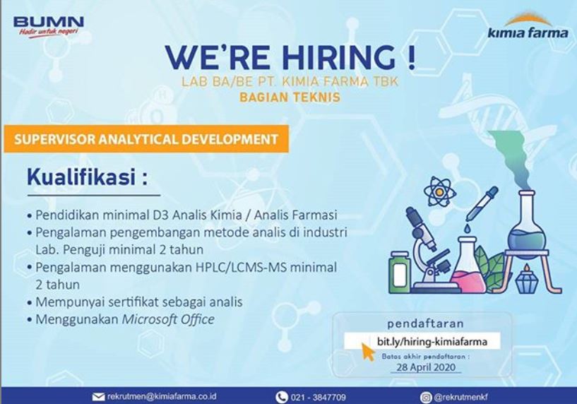 Lowongan Kerja Kimia Farma Rekrutmen Dan Lowongan Kerja Bulan Januari 2021