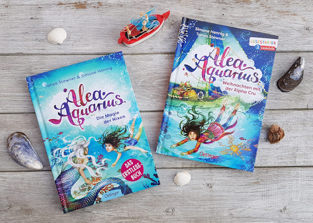 Alea Aquarius: Phantastische Kinderbücher vom Meer für kleine und große Leser. Die Erstlese-Reihe wird ab 8 Jahren, die Alea-Serie für große Kids ab 10 Jahren empfohlen.