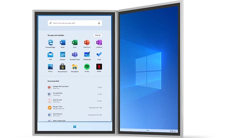Melihat Lebih Dekat Menu Start Baru Pada Windows 10X Melihat Lebih Dekat Menu Start Baru Pada Windows 10X