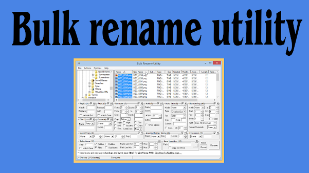 Bulk rename utility how to rename multiple files