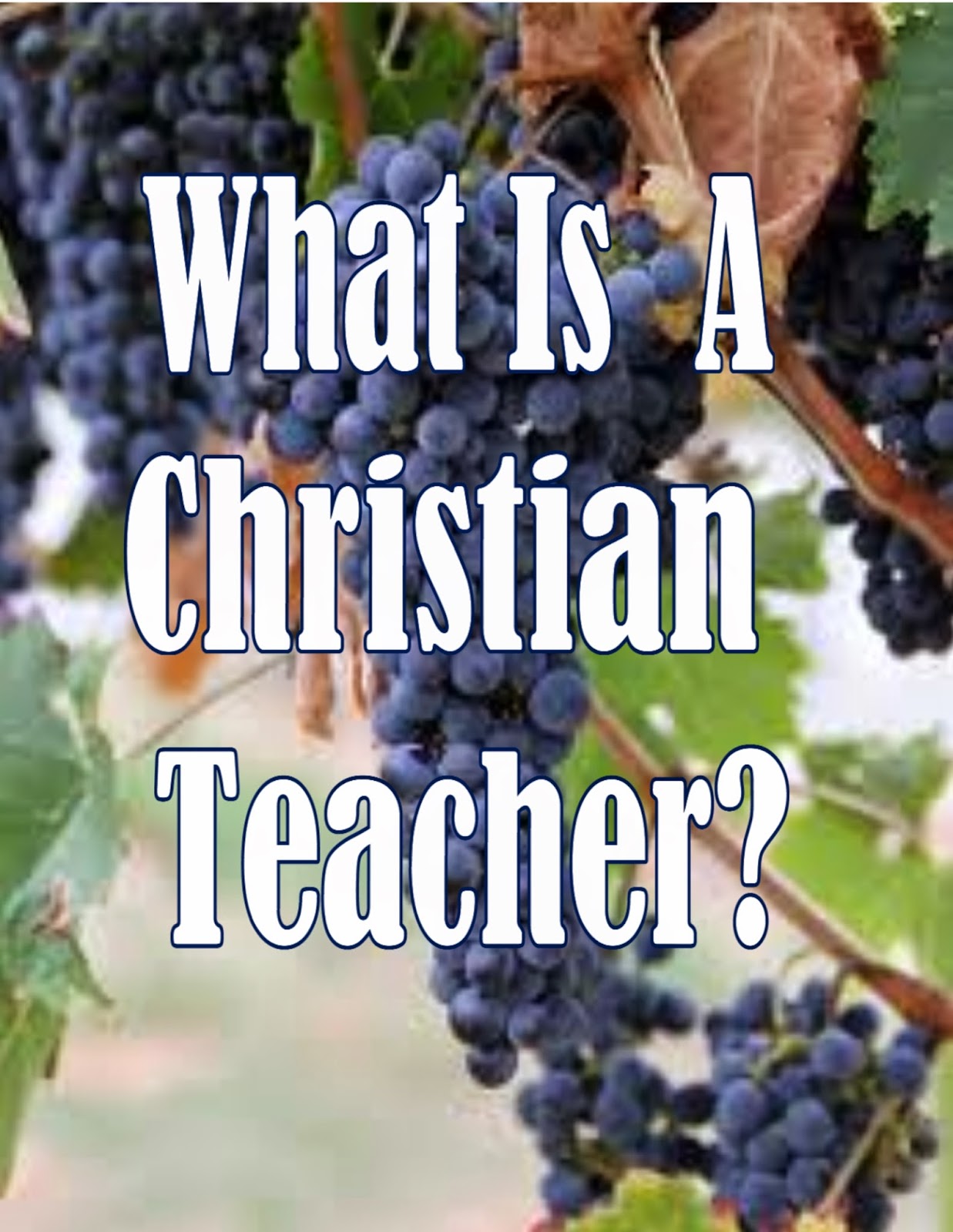 MaxEvangel What Is A Christian Teacher?
